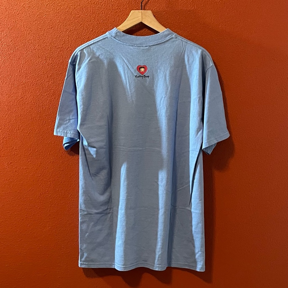Betty Boop Men’s Blue “Got Silk” Portrait Mazatlán México Short Sleeve Tee Shirt - Picture 6 of 6
